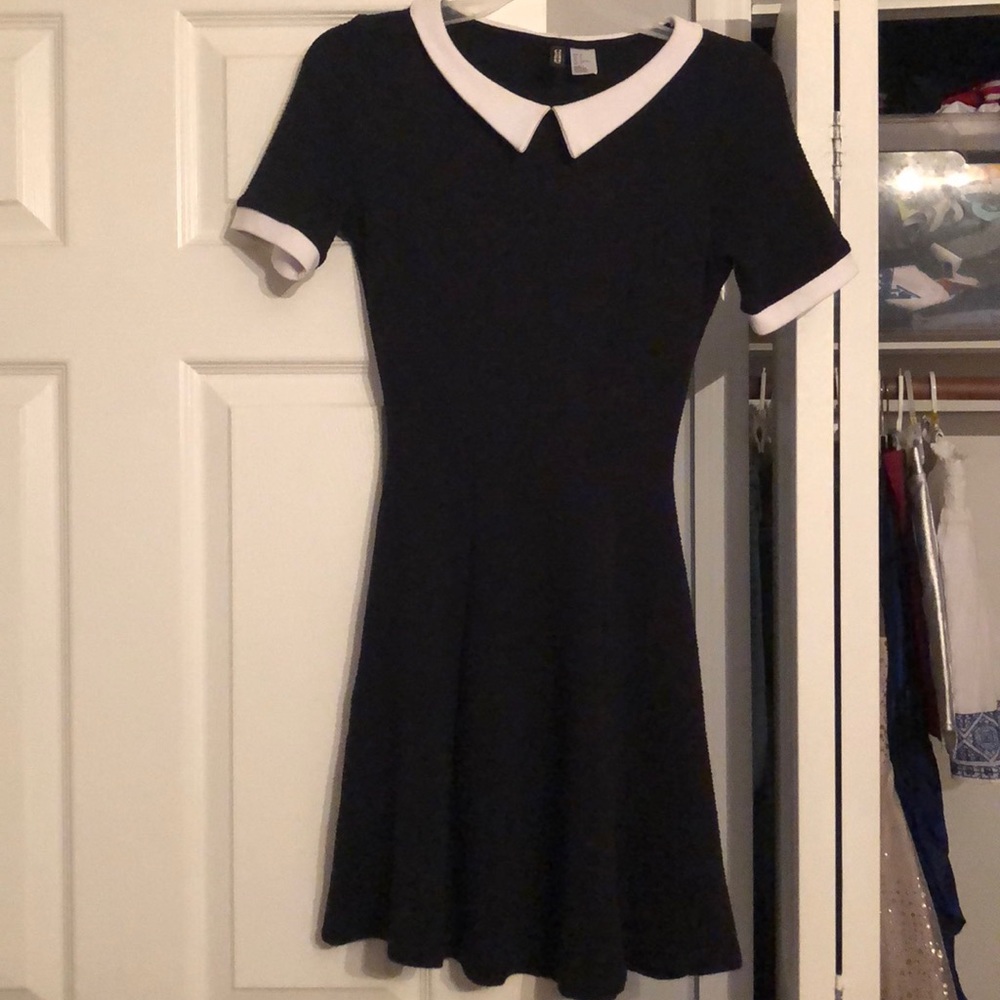 Black Fit and Flare Skater Dress